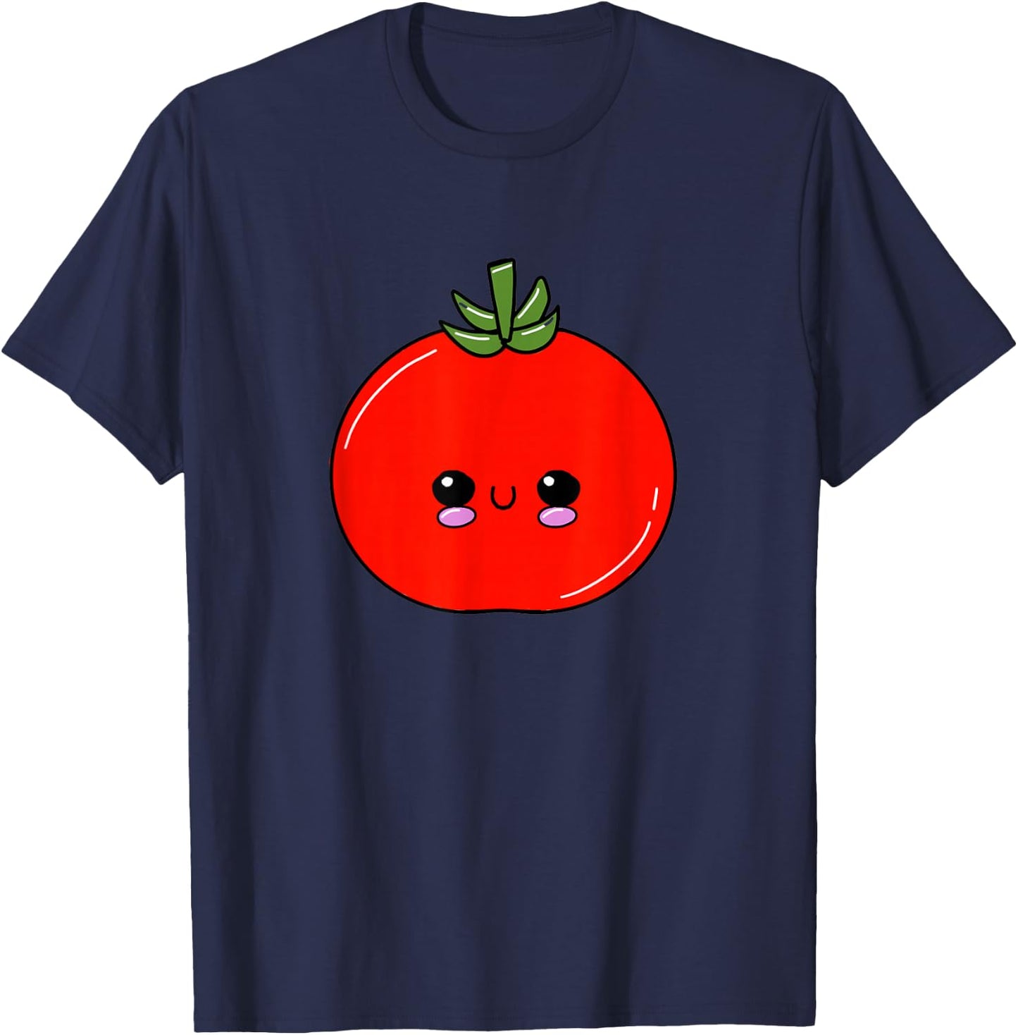 Cute Loves Tomatoes Fruit Gardening Adult Kids Toddler 5T 4T T-Shirt - T-Shirt | Navy