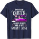 Pontoon Queen Classy Sassy and a Little Smart Assy T-Shirt - T-Shirt | Navy