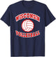 Wisconsin Volleyball Classic Style T-Shirt - T-Shirt | Navy