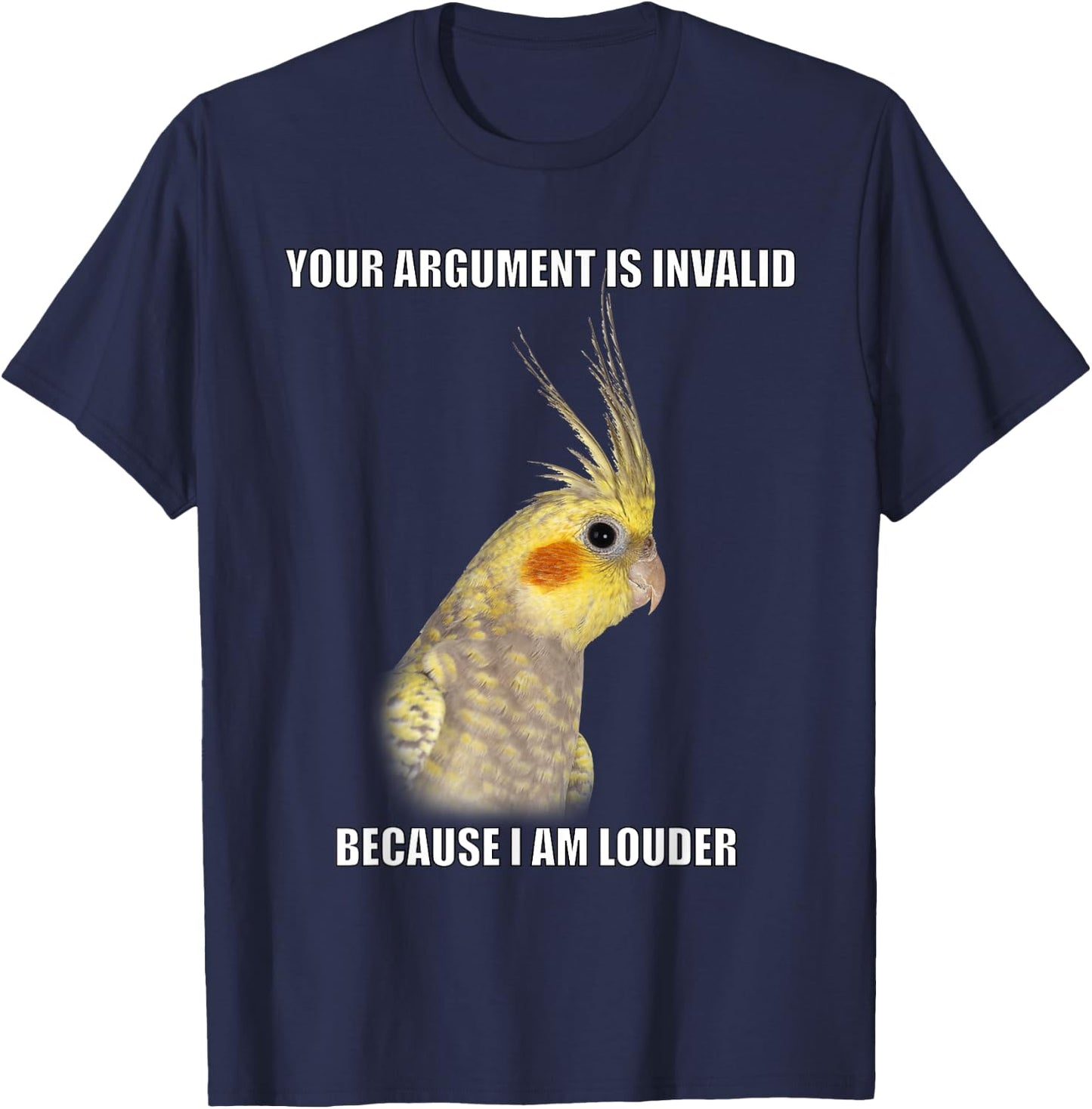 COCKATIEL Birds Funny Cockatiels Design T-Shirt - T-Shirt | Navy