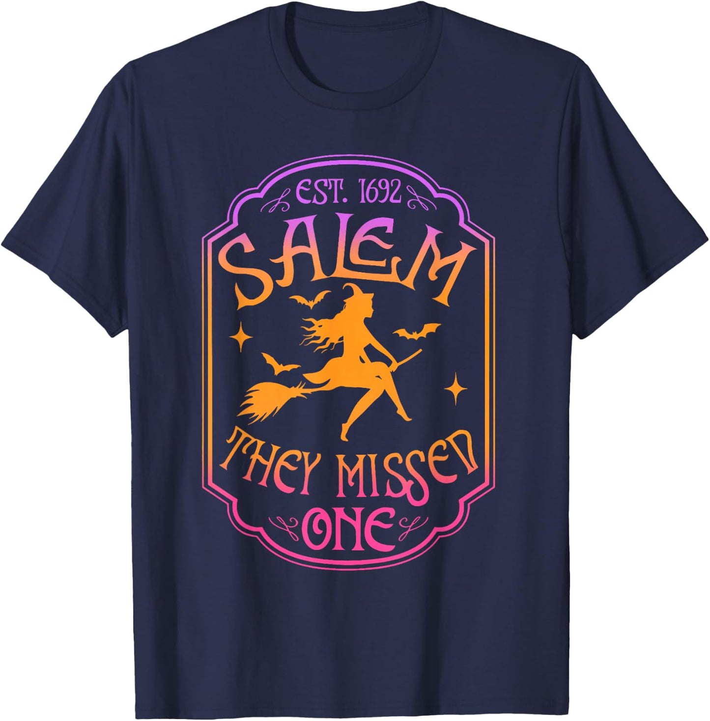 Salem 1962 You Missed One Halloween Feminist Witch Trials T-Shirt - T-Shirt | Navy
