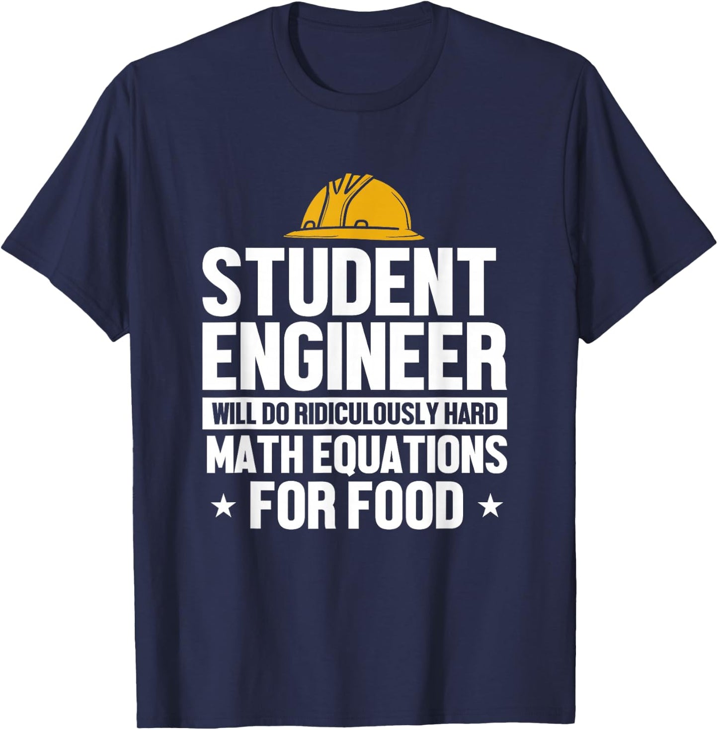 Funny Student Engineer Engineering Math Equations Humor T-Shirt - T-Shirt | Navy