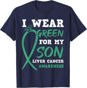 Liver Cancer Awareness Primary Hepatic Mom Dad Parents Gift T-Shirt - T-Shirt | Navy