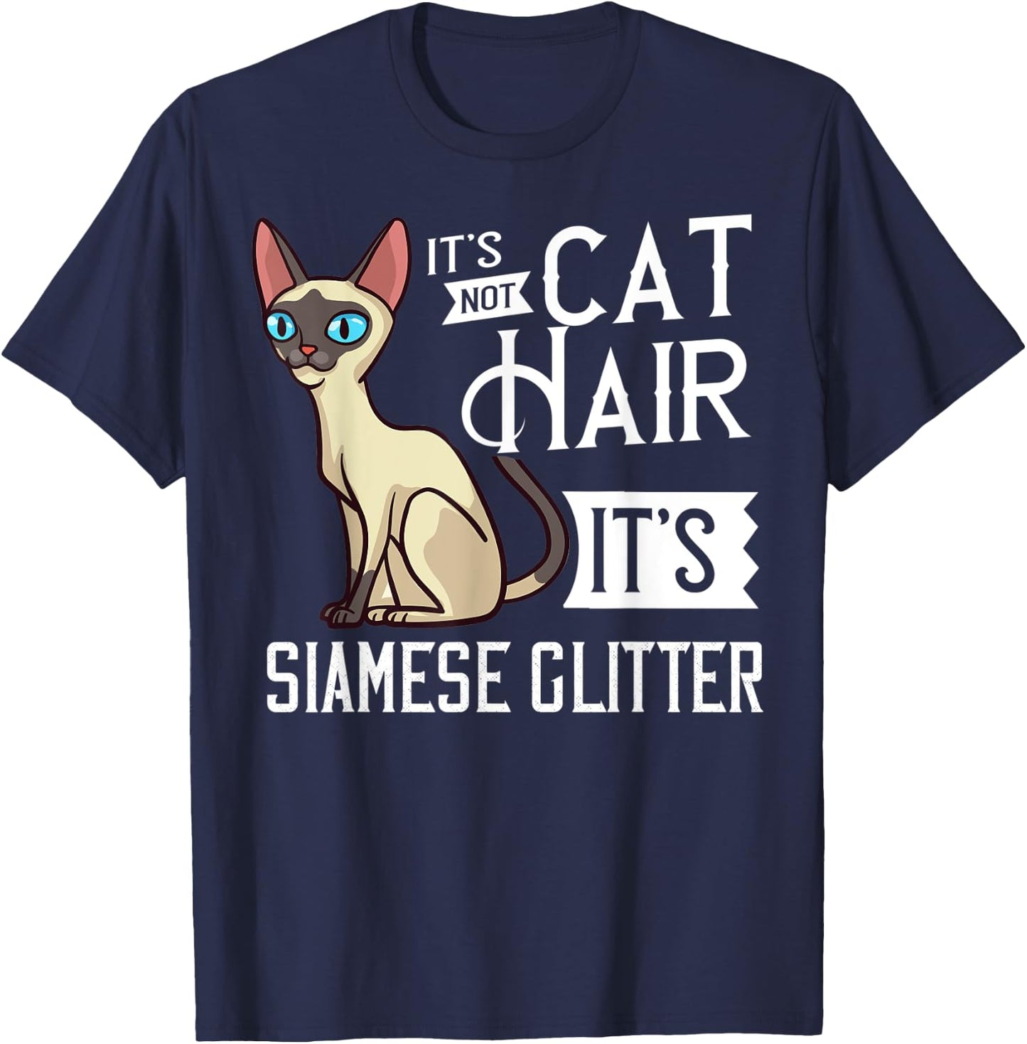 Siamese Cat Gift Kitten Owner Lover T-Shirt - T-Shirt | Navy