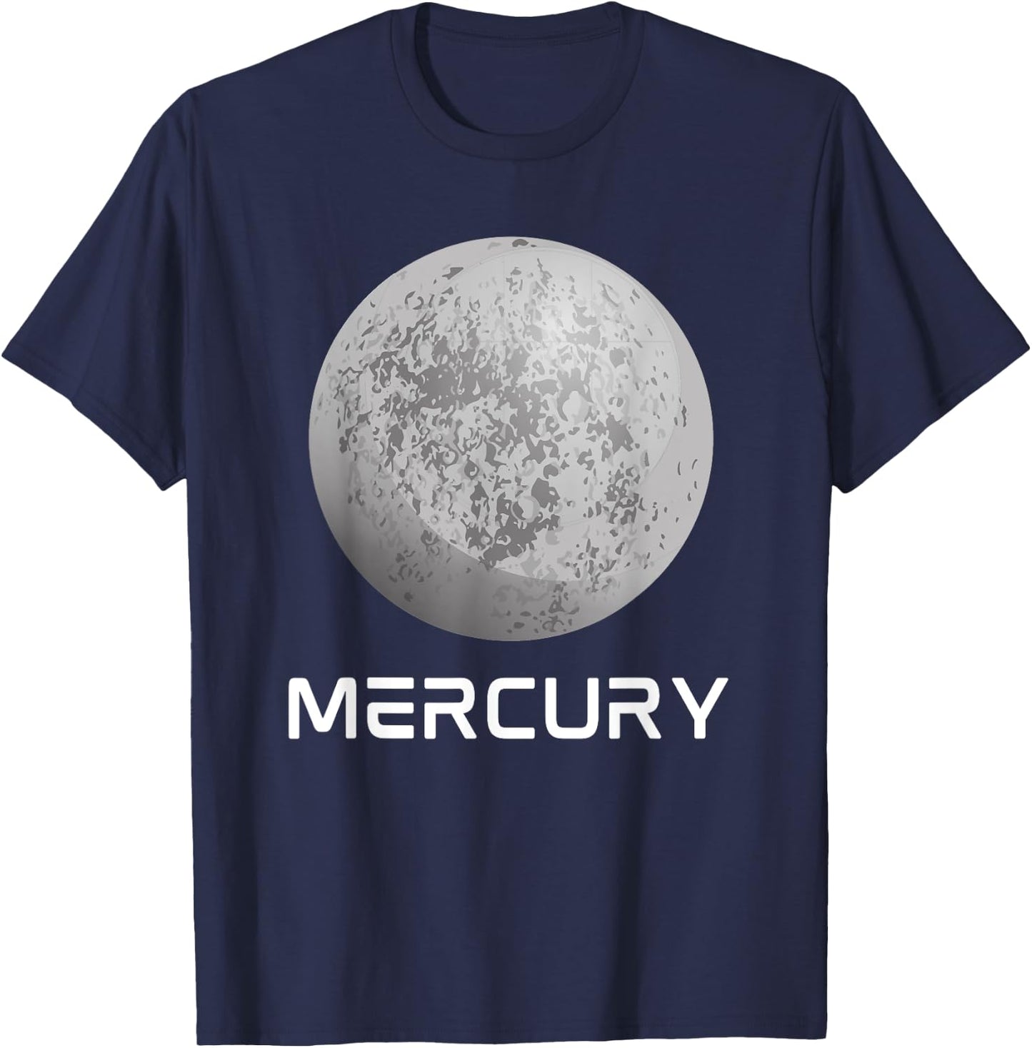 Solar System Planet Mercury Outer Space T-Shirt - T-Shirt | Navy