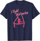 Flight Instructor Aerial SIlks Circus Yoga T-Shirt - T-Shirt | Navy