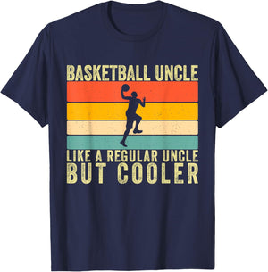Basketball Uncle like a regular Uncle For Basketball Player T-Shirt - T-Shirt | Navy