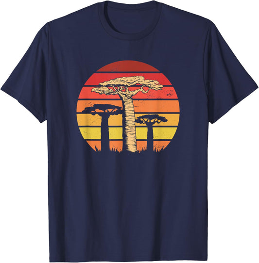 African Trees Baobab T-Shirt - T-Shirt | Navy