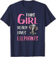 Gift This Girl Really Loves Elephants T-Shirt - T-Shirt | Navy