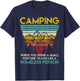 Camping Fortune Homeless Person Retro Camper Men Women T-Shirt - T-Shirt | Navy