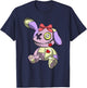 Japanese Kawaii Pastel Goth Cute Anime Creepy Teddy Bear T-Shirt - T-Shirt | Navy