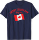 Happy Canada Day Shirt Funny Canadian Flag Maple Patriotic T-Shirt - T-Shirt | Navy
