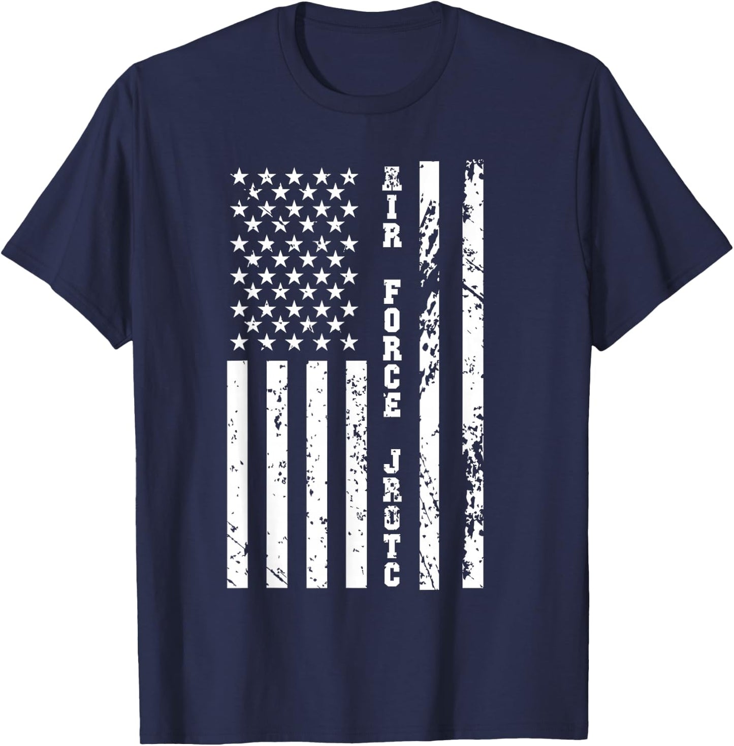 USAF JROTC Air Force Junior ROTC w US Flag T-Shirt - T-Shirt | Navy