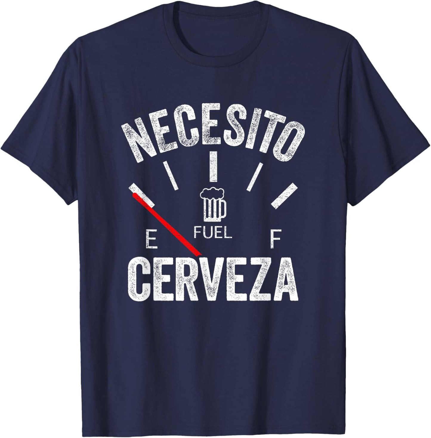 Cerveza Por Favor Necesito Cerveza Funny I Need Beer T-Shirt - T-Shirt | Navy