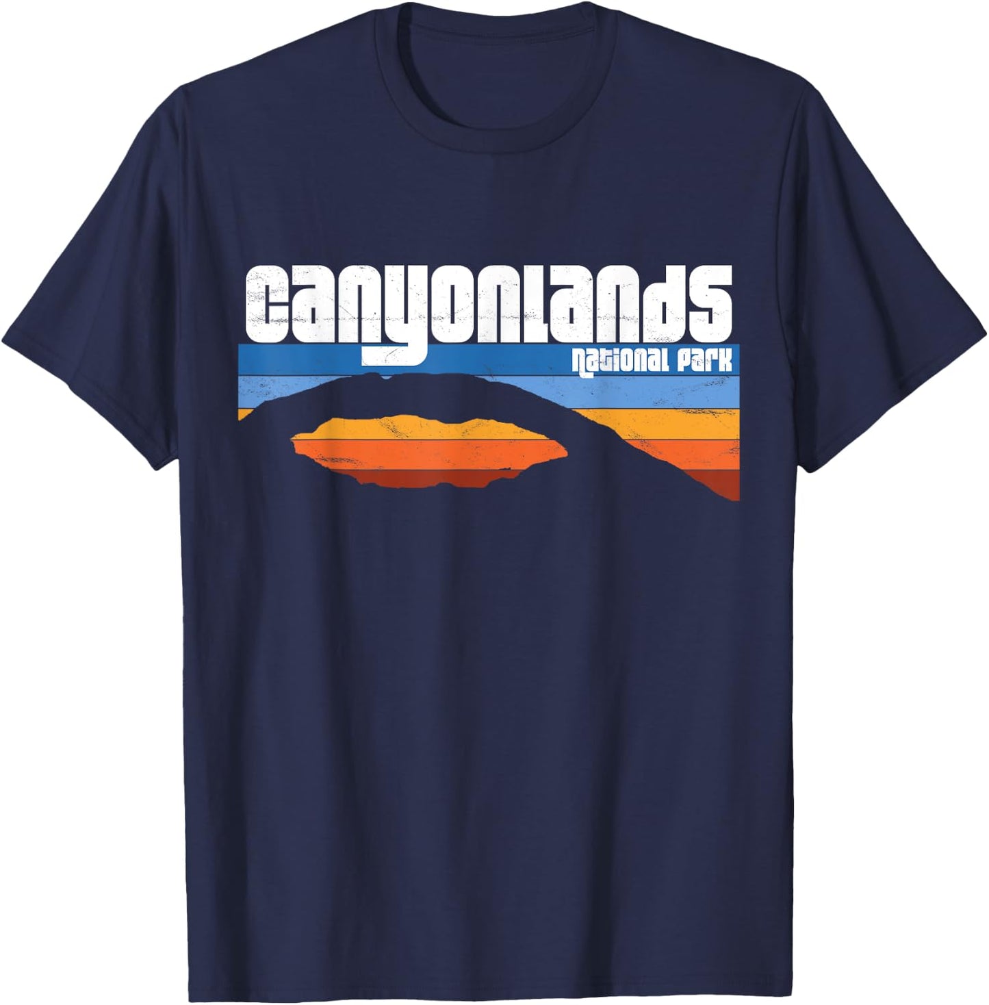 Retro Canyonlands National Park Moab Utah Vacation UT T-Shirt - T-Shirt | Navy