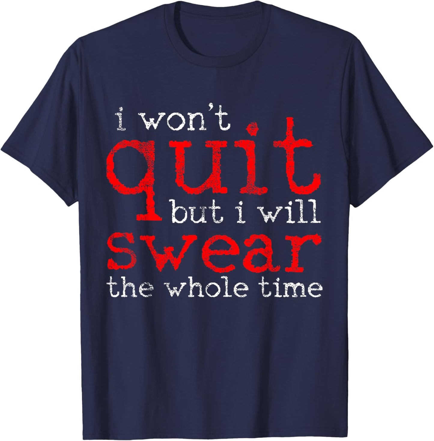 Gym Fitness Workout Funny T-Shirt - T-Shirt | Navy