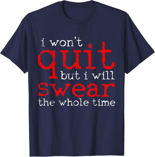 Gym Fitness Workout Funny T-Shirt - T-Shirt | Navy