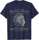 Native American Indian Pride Funny USA Chief Cherokee Gifts T-Shirt - T-Shirt | Navy