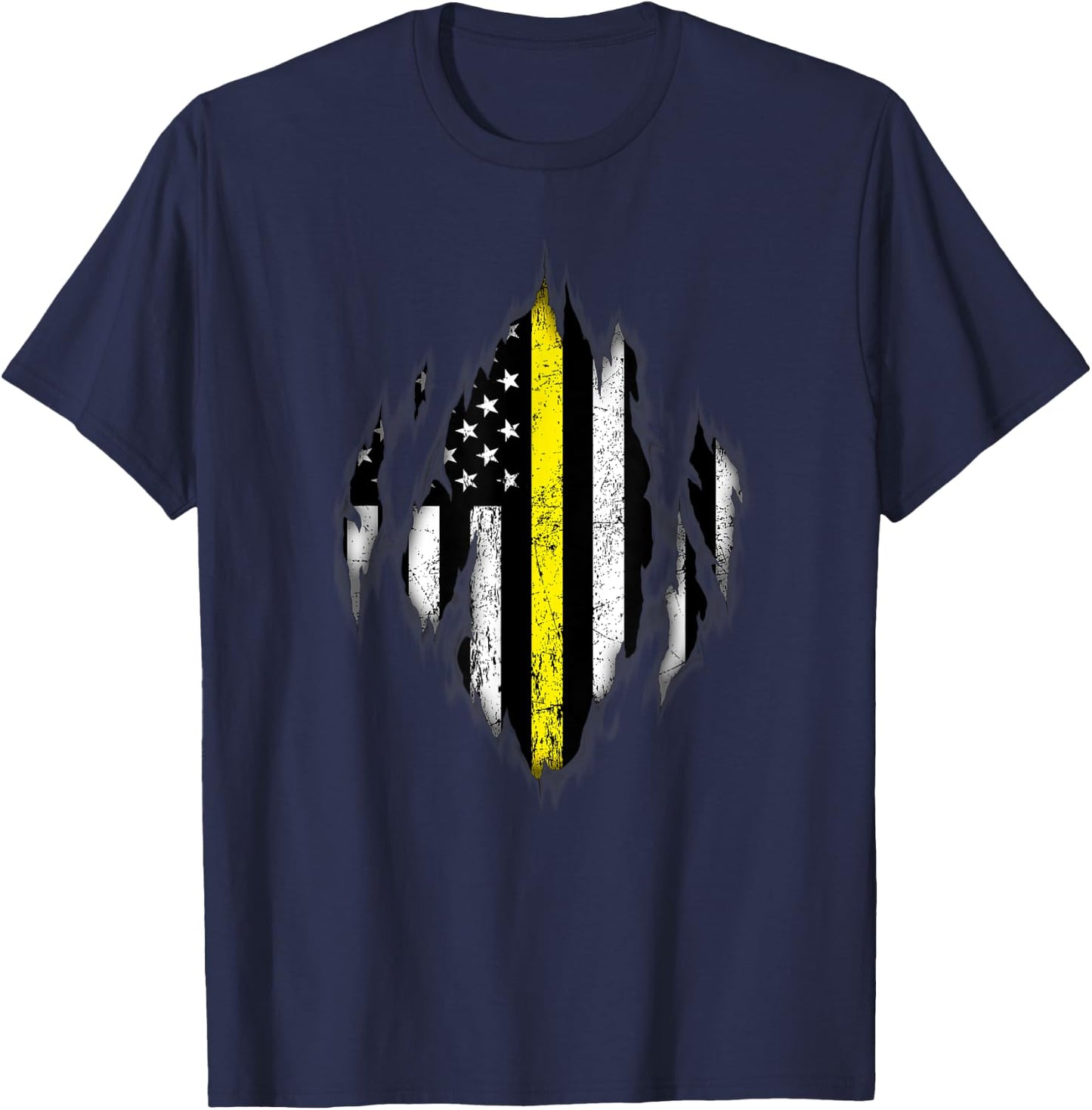 Thin Yellow Line - Tow Lives Matter T-Shirt - T-Shirt | Navy