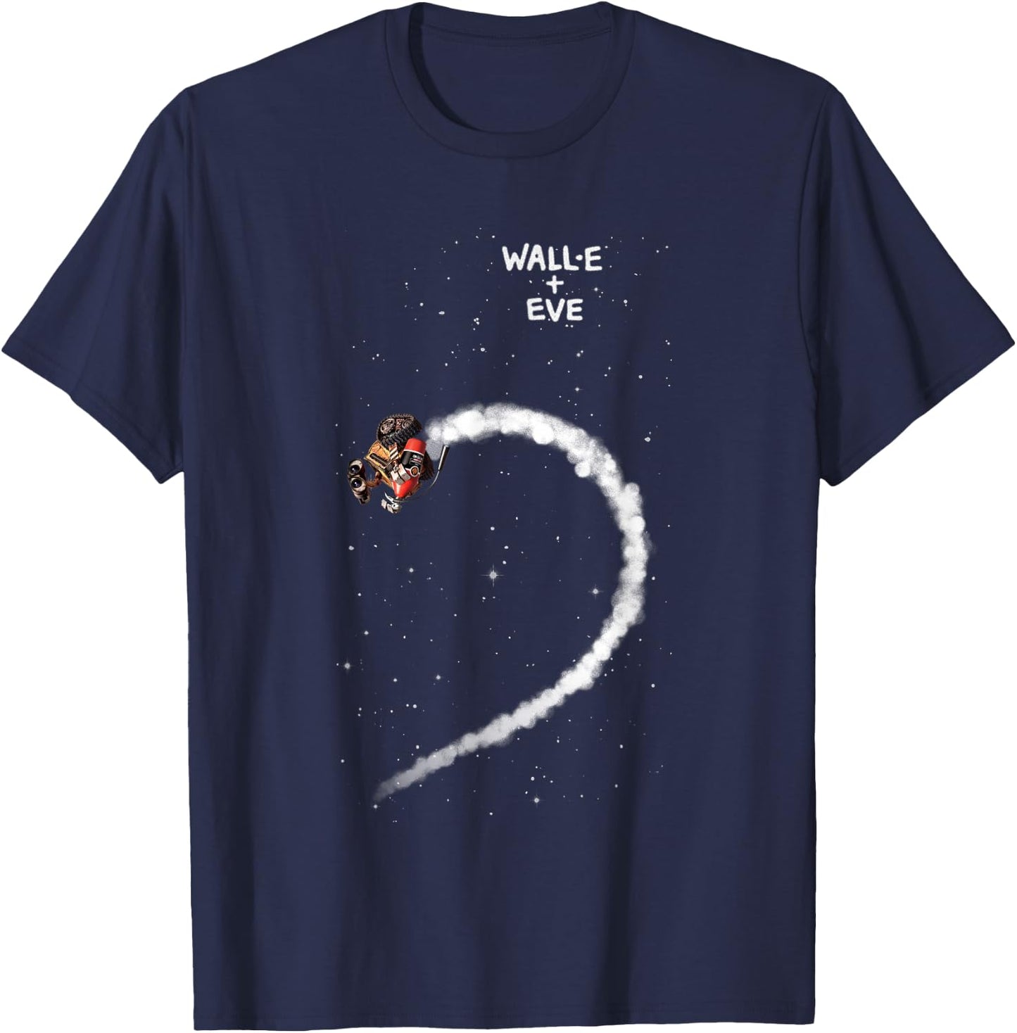 Disney Pixar Wall-E + EVE Left Half Heart Couples T-Shirt - T-Shirt | Navy