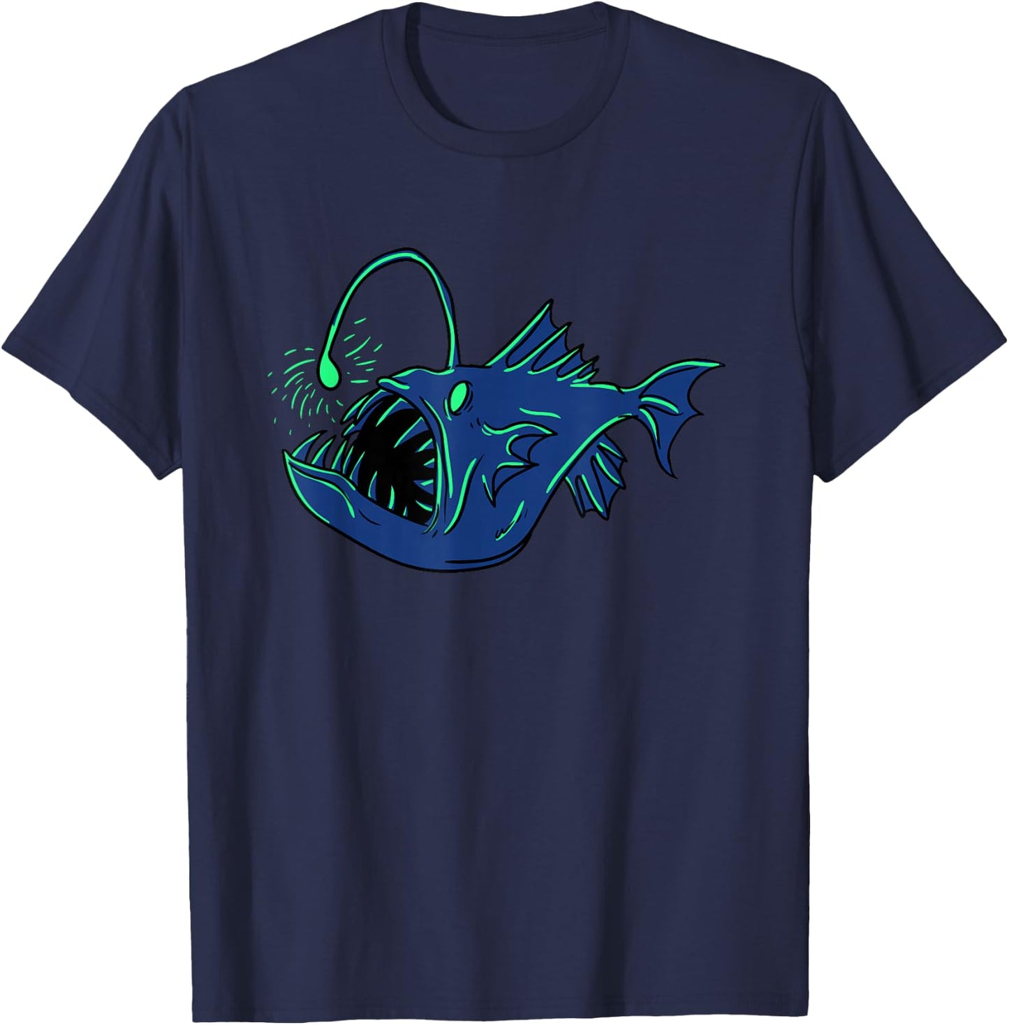 Anglerfish Deep Sea Monster Costume T-Shirt - T-Shirt | Navy