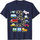 3 Year Old Transportation Birthday Car Train Plane 3rd Gift T-Shirt - T-Shirt | Navy