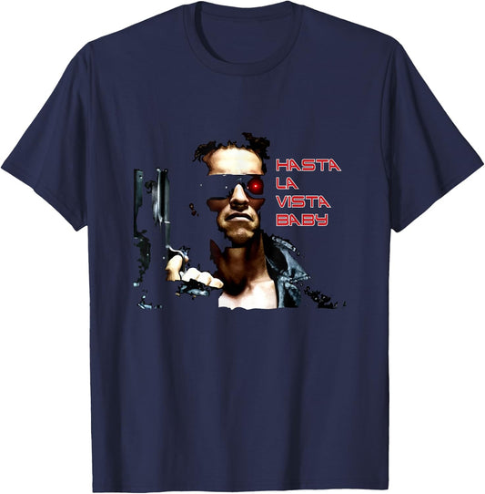 Hasta La Vista Baby T-Shirt - T-Shirt | Navy