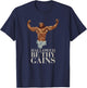 Vintage Hallowed Be Thy Gains Swole Jesus Is Your Homie T-Shirt - T-Shirt | Navy