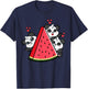 Panda Bear Watermelon Lover Summer Fruit Slice T-Shirt - T-Shirt | Navy