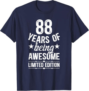 Awesome 88 Year Old 88th Birthday It's My 88th Bday T-Shirt - T-Shirt | Navy