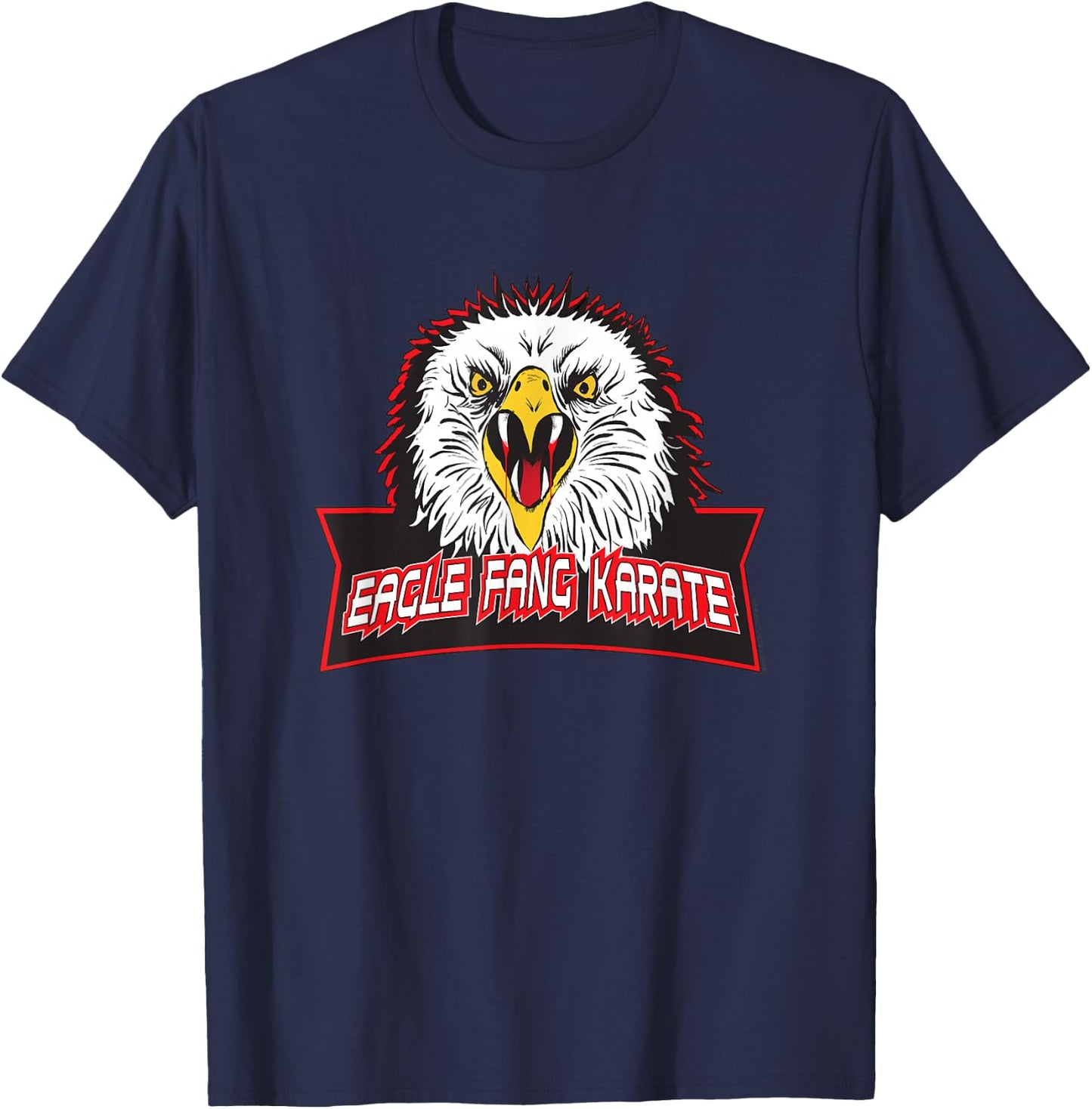 Cobra Kai Eagle Fang Logo TV Show T-Shirt - T-Shirt | Navy