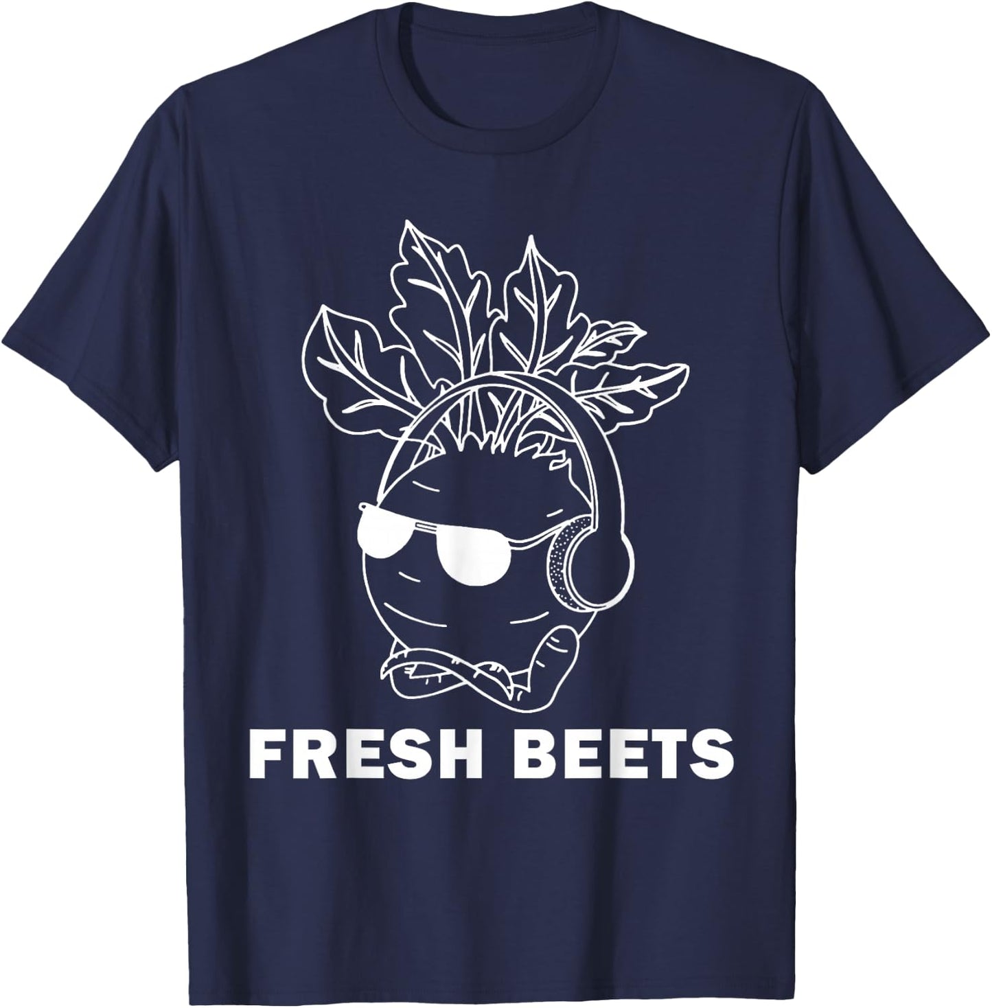 Funny "fresh beets" vegetable T-Shirt - T-Shirt | Navy