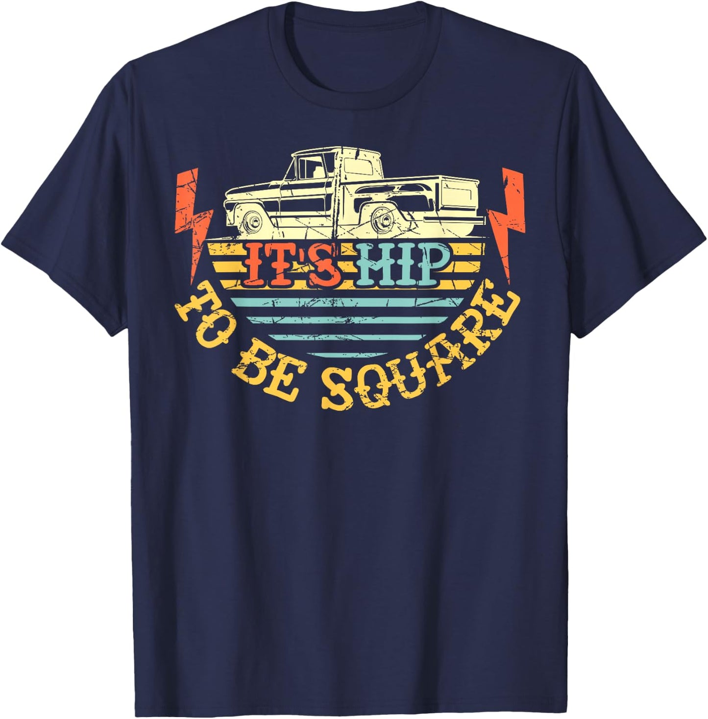 It's Hip To Be Square Vintage squarebody T-Shirt - T-Shirt | Navy