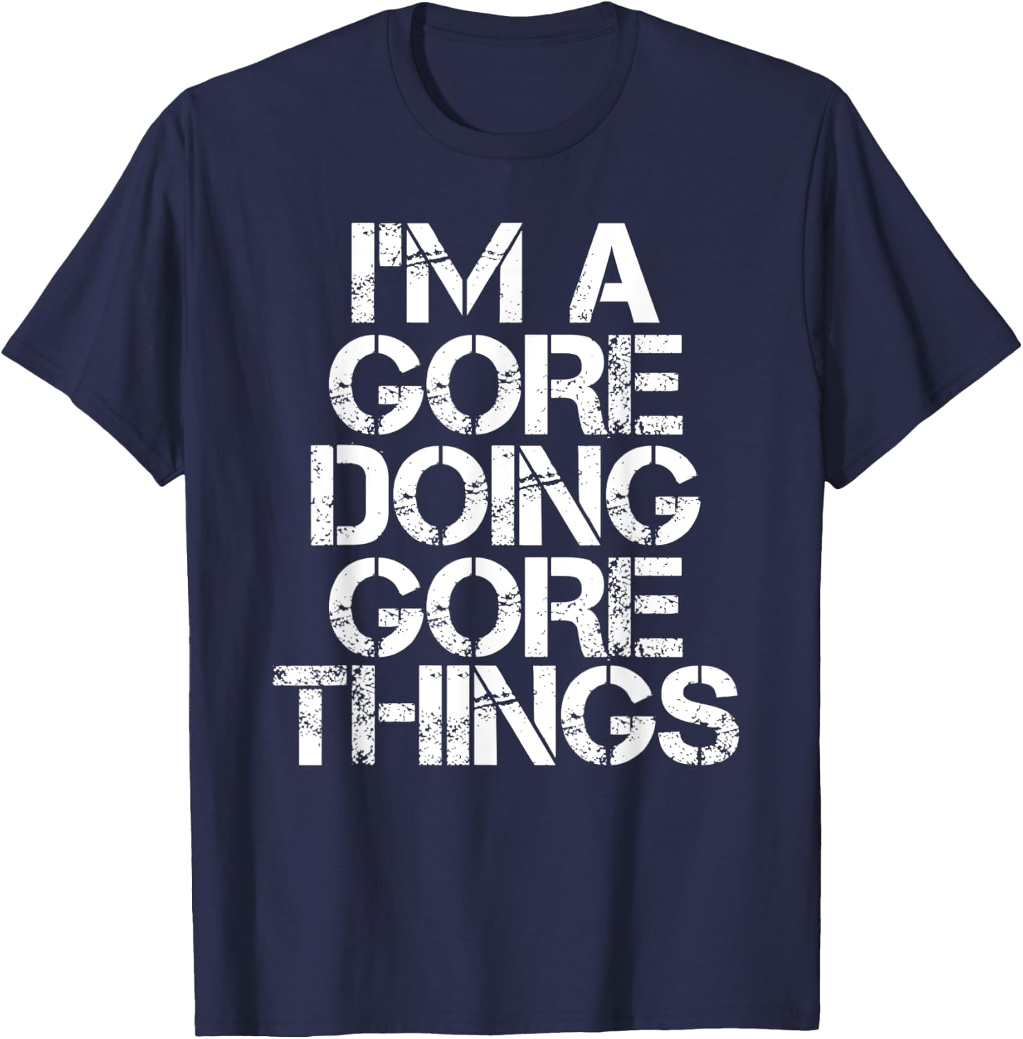 GORE Funny Surname Family Tree Birthday Reunion Gift T-Shirt - T-Shirt | Navy
