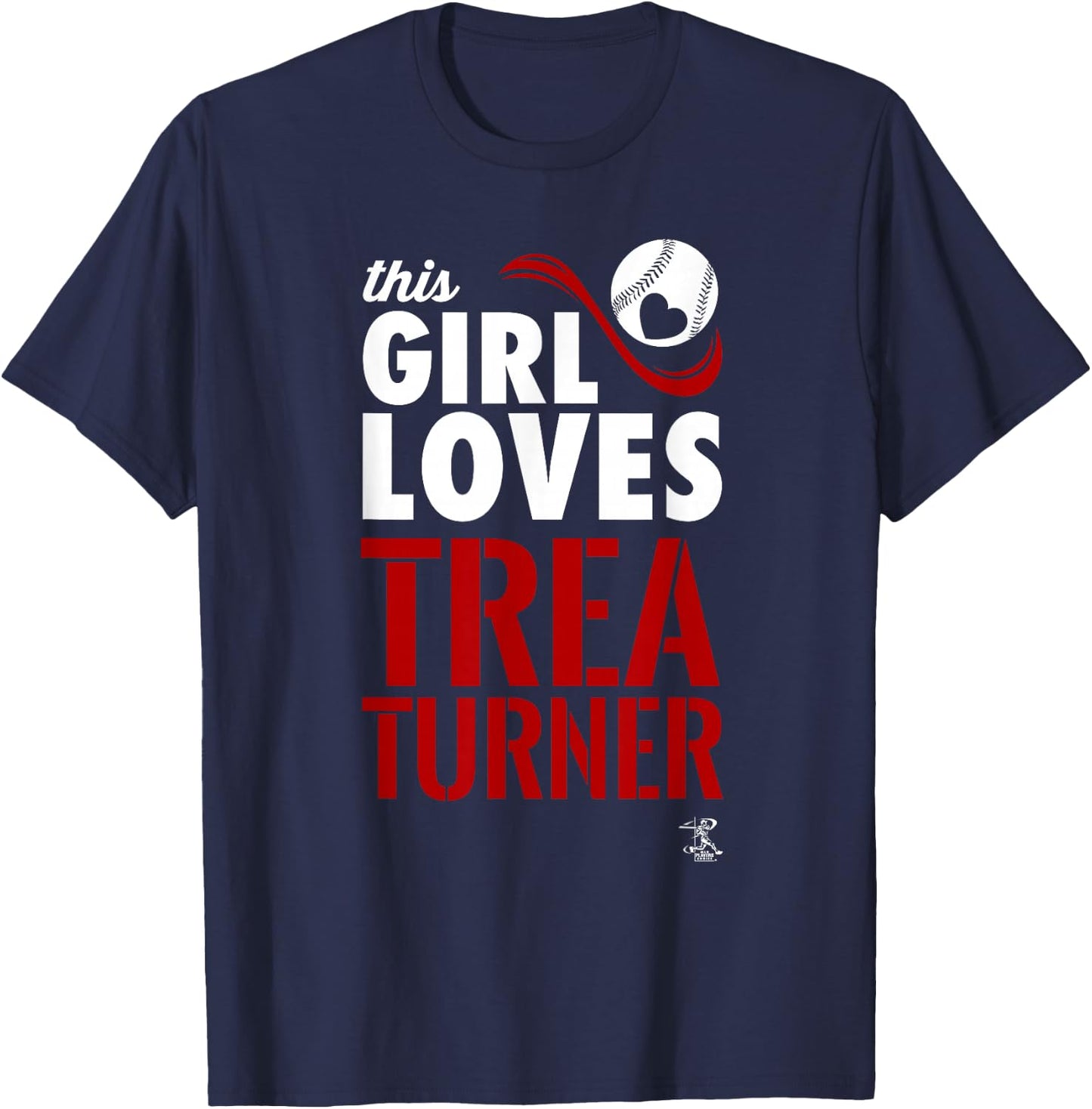 Trea Turner This Girl Loves Gameday T-Shirt - T-Shirt | Navy