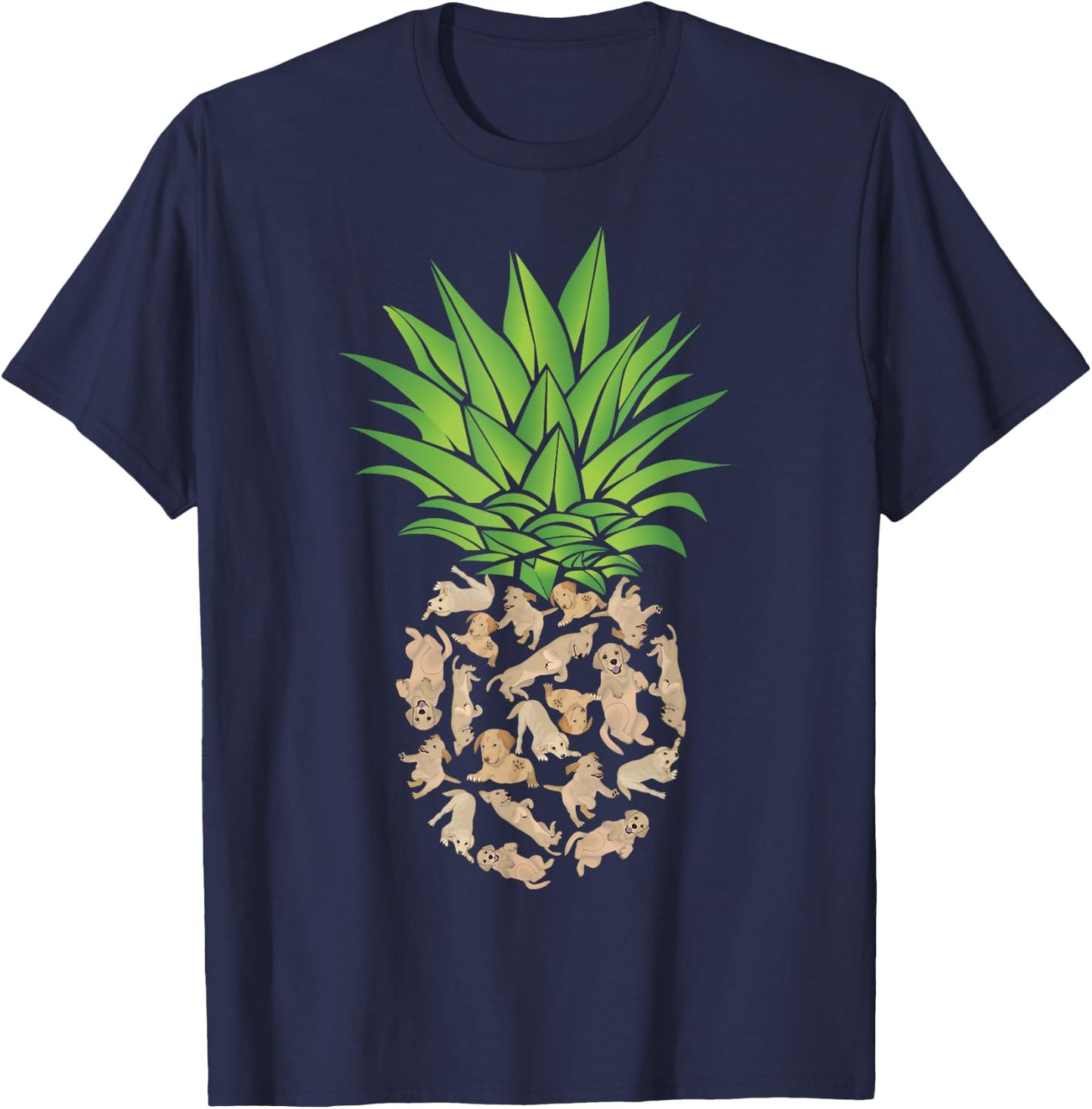 Gift Labrador Retriever Owner Dog Lover Pineapple Men Women T-Shirt - T-Shirt | Navy