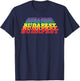 Budapest City Gay Pride Rainbow Word Design T-Shirt - T-Shirt | Navy