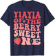 YiaYia Of The Berry Sweet One 1st Birthday Strawberry T-Shirt - T-Shirt | Navy