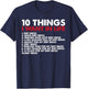 Motocross Life Checklist Funny Dirt Bike Off-Road MX Passion T-Shirt - T-Shirt | Navy