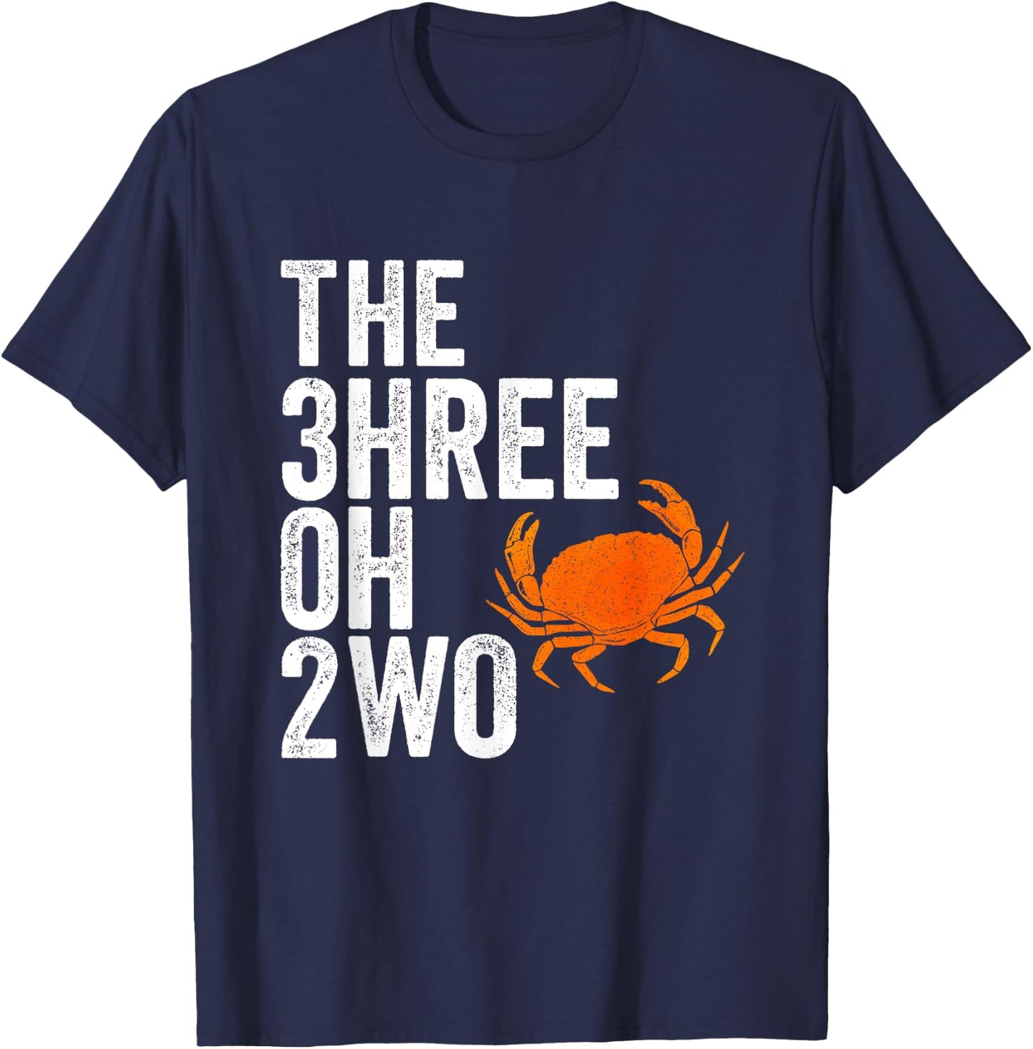 The 302 Delaware Crab Telephone Area Code Bay Crabbing Gift T-Shirt - T-Shirt | Navy
