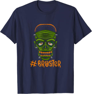 Monster Skull Broster Brother Halloween Costume Zombie T-Shirt - T-Shirt | Navy
