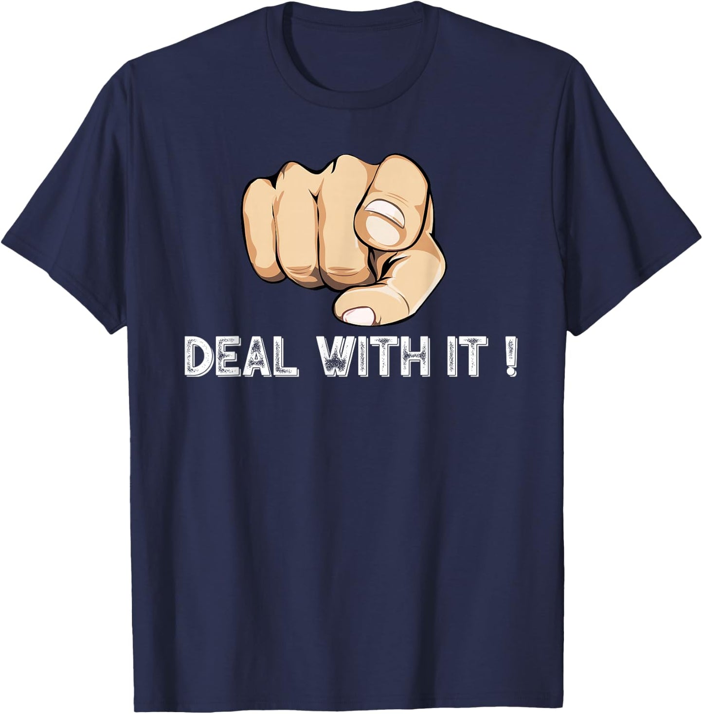 Pointing Finger to You Signal Sarcasm T-Shirt - T-Shirt | Navy