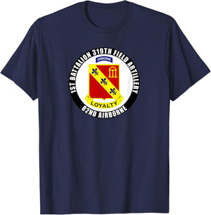 1st Battalion 319th Field Artillery 82nd Airborne Division T-Shirt - T-Shirt | Navy