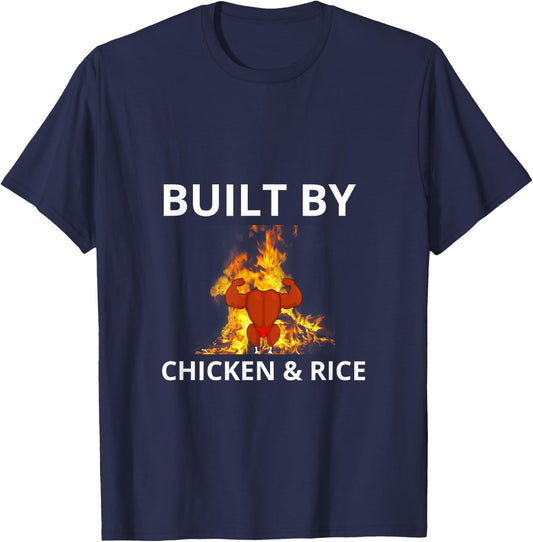 Chicken and rice gymbro T-Shirt - T-Shirt | Navy