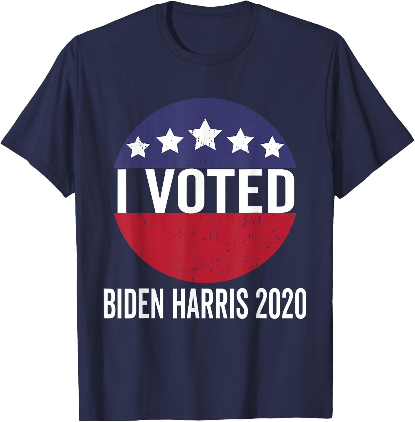 I Voted - Biden Harris 2020 T-Shirt - T-Shirt | Navy