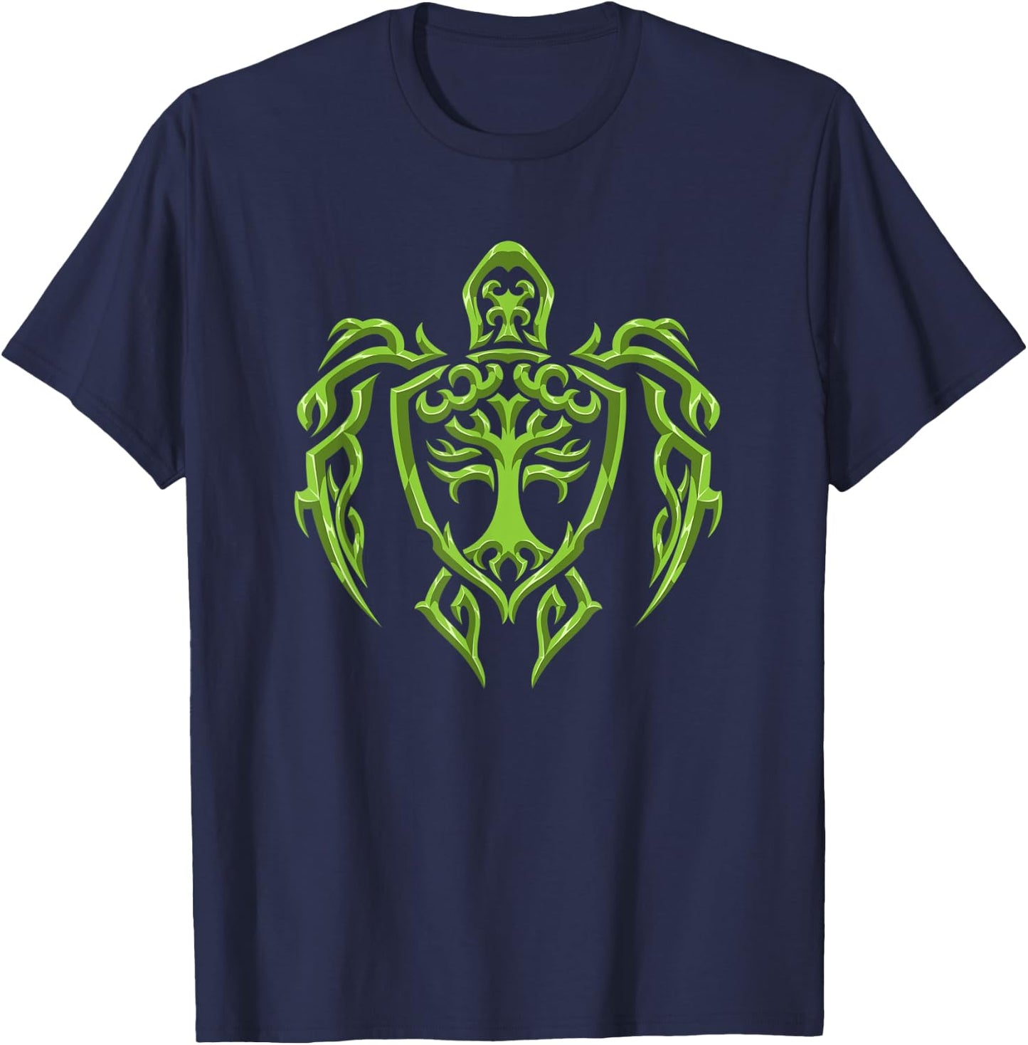 Maori Turtle - Earth Symbol - Tribal Tattoo For Divers T-Shirt - T-Shirt | Navy