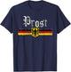 Oktoberfest Shirt Women German Flag Prost Vintage T-Shirt - T-Shirt | Navy
