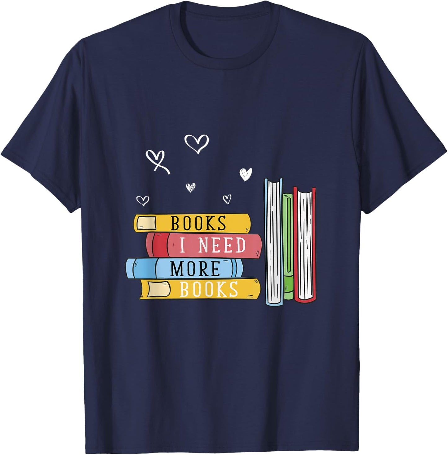 Funny Book Lover Gift Bibliophile Reading T-Shirt - T-Shirt | Navy