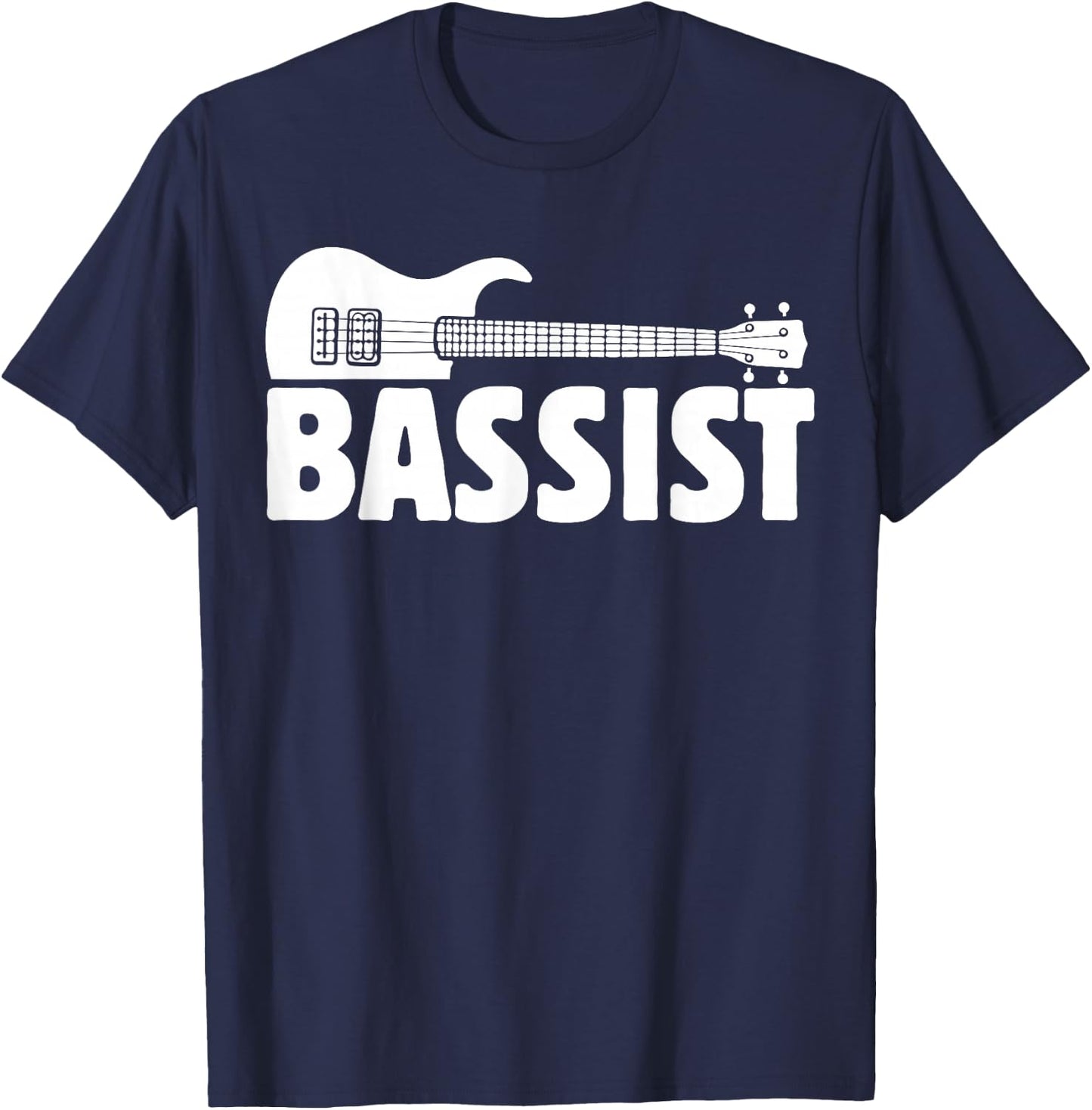 Cool Bassist Funny Bass Guitar Player Guitarist Music Outfit T-Shirt - T-Shirt | Navy