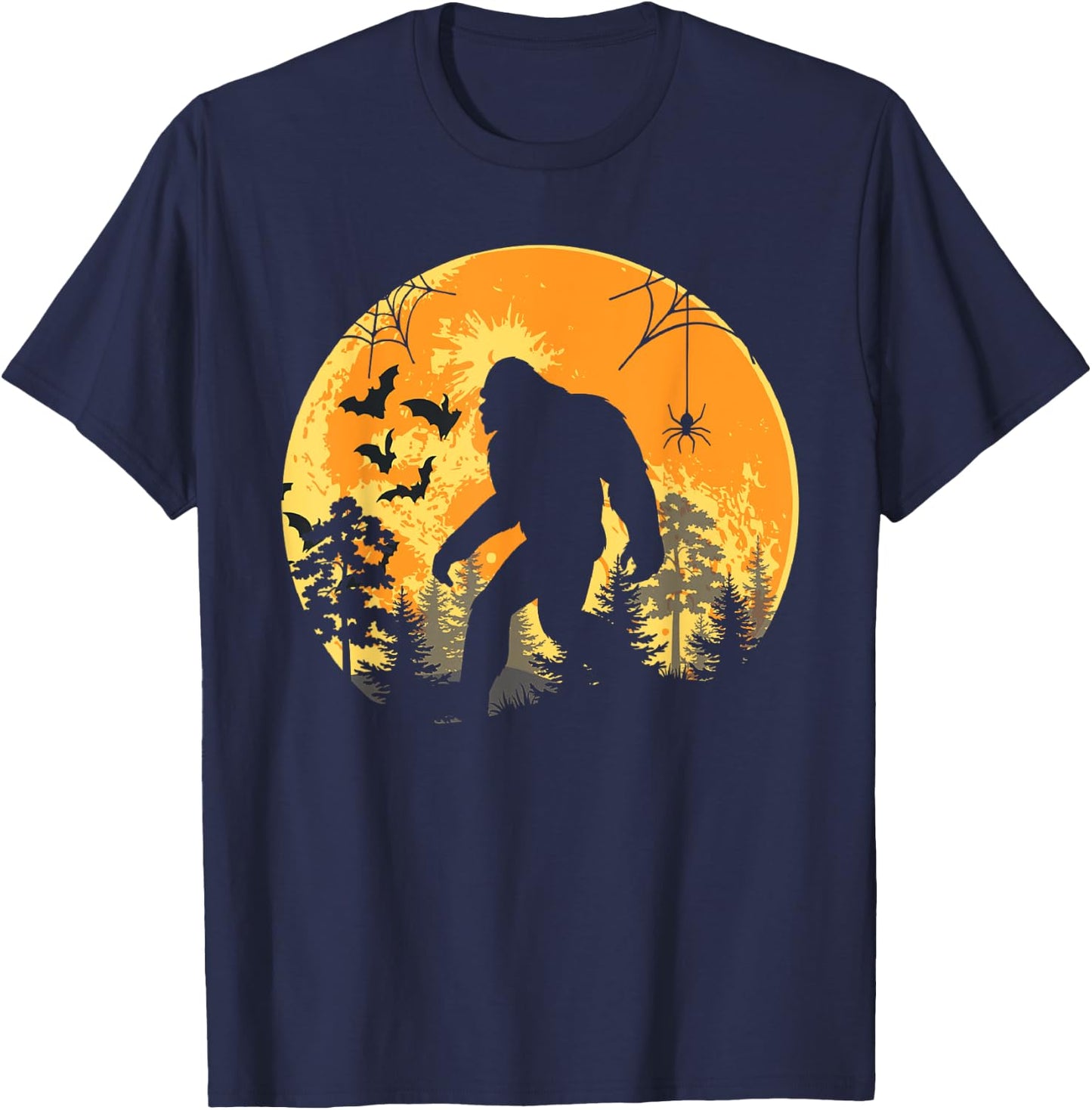Funny Halloween Sasquatch Bigfoot Halloween Costume T-Shirt - T-Shirt | Navy